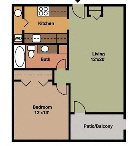 One Bedroom/ One Bath
